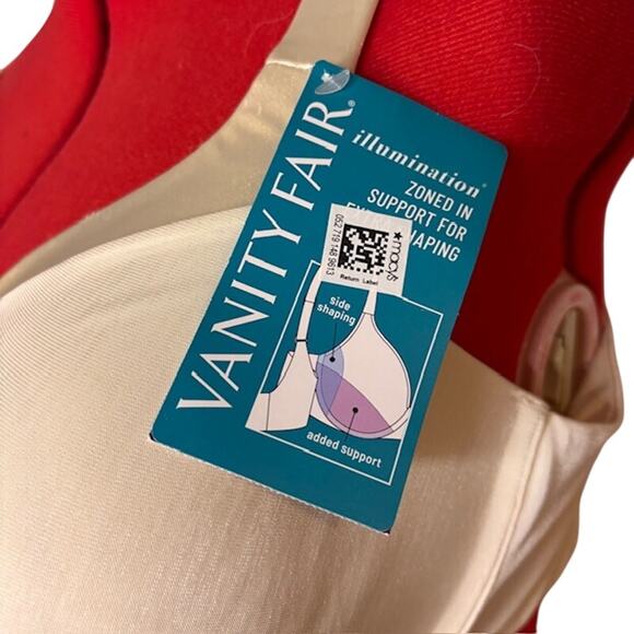 Vanity Fair 44D Illumination Zone Support Underwire Bra 76338 Sweet Cream NWT - Picture 5 of 5